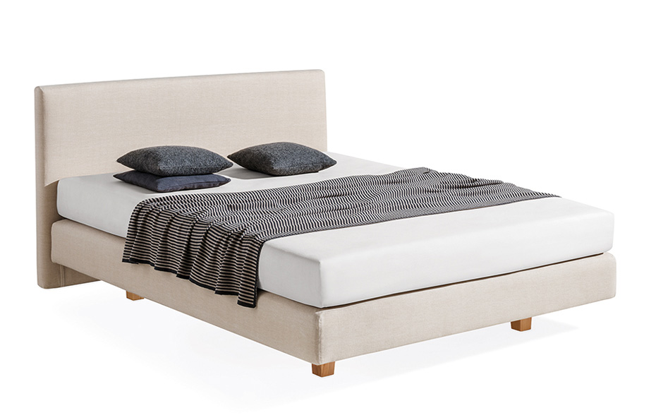 DORMIENTE_Boxspringbett_VegaSonderedition_Freisteller Natur-Boxspringbett «Vega Sonderedition» ohne Metallfedern