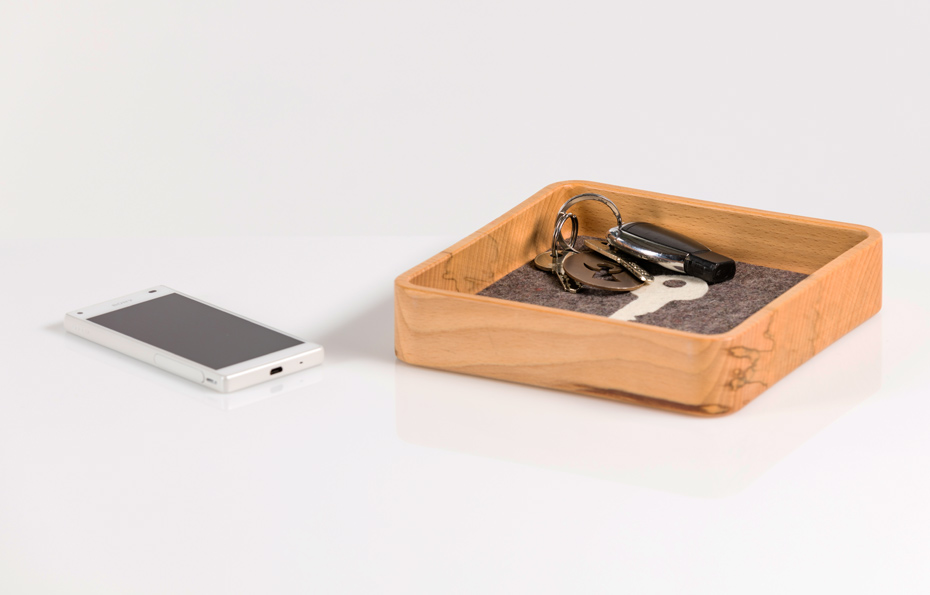 SOLID WOOD Schlüsselschale Kernbuche, praktisch und schön