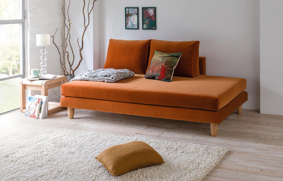 DORMIENTE-Schlafsofa_Lounge-S_Ausführung-A_Ambiente wohnen
