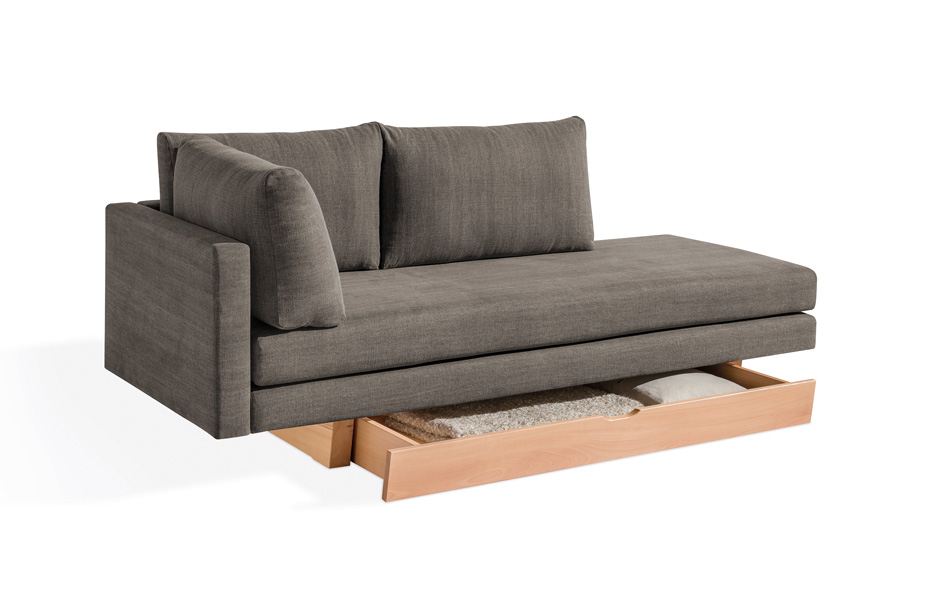 DORMIENTE-Schlafsofa_Lounge-S_Ausführung-D_Schubkasten-offen