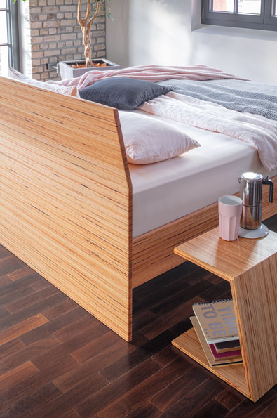 DORMIENTE-Massivholzbett_Laria-Maxi_Designbuche_Detail Rückenlehne