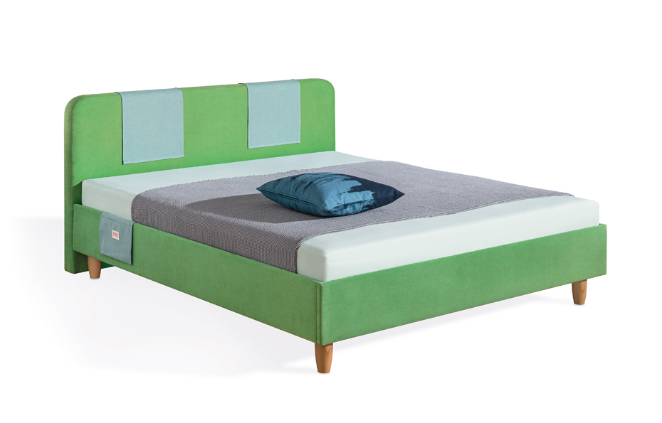 DORMIENTE_Natur-Polsterbett_Clia_1_Variante-B_Bezugsstoff-Shadow-green