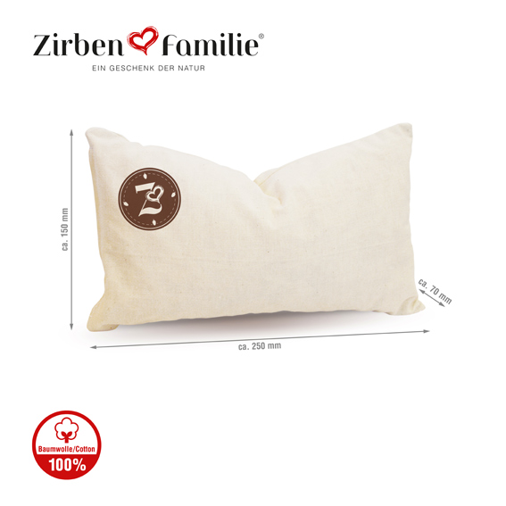 ZirbenFamilie_1208_ZirbenKissen_natur_25x15cm_Abmessungen