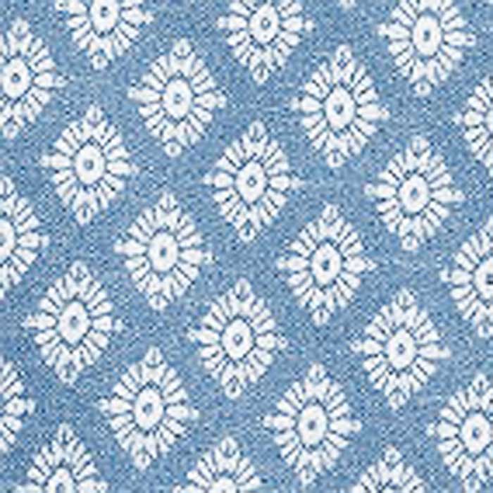 ÜBELHÖR_Halbleinen-Bettwäsche_ornament_1_mittelblau_Detail