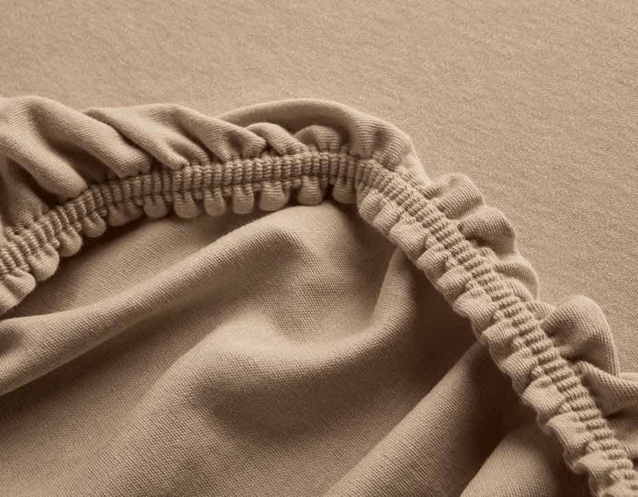 COTONEA_Bio-Fixleintuch_Doppel-Jersey_Farbe_Ingwer_detail