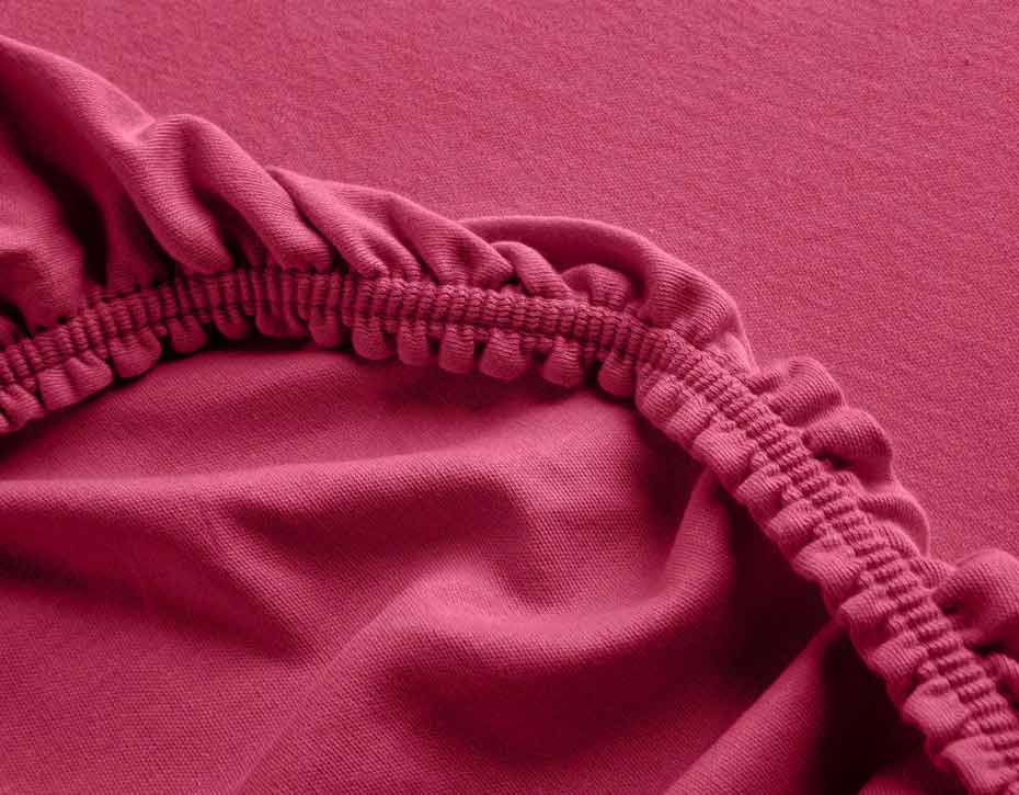 COTONEA_Bio-Fixleintuch_Doppel-Jersey_Farbe_Sangria_detail