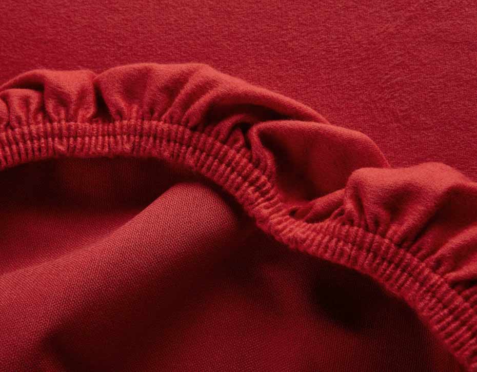 COTONEA_Bio-Fixleintuch_Edel-Flanell_Farbe_Dunkelrot_detail