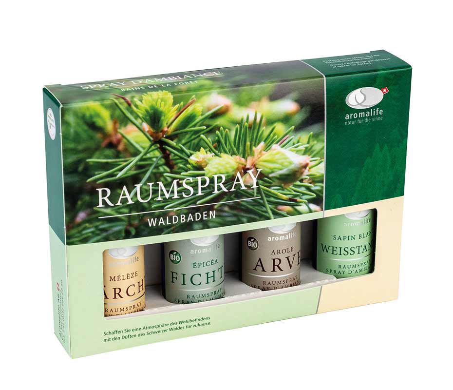 AromaLife_Geschenkset Waldbaden_Raumspray-4-x-30-ml